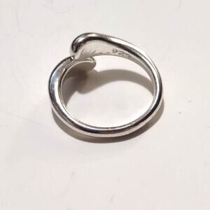 925 Sterling Silver Ring Lobed Teardrop Adjustable Band Christmas  Birthday Gift